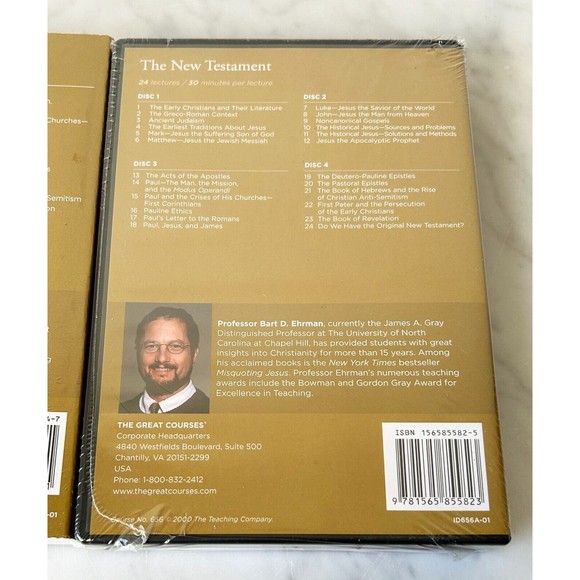The Great Courses The New Testament-4 DVDs-Course Guidebook-Transcript Book NEW - Picture 7 of 7